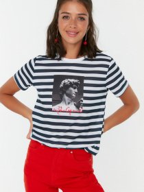 Футболка Trendyol модель TWOSS22TS0525/Siyah Фото