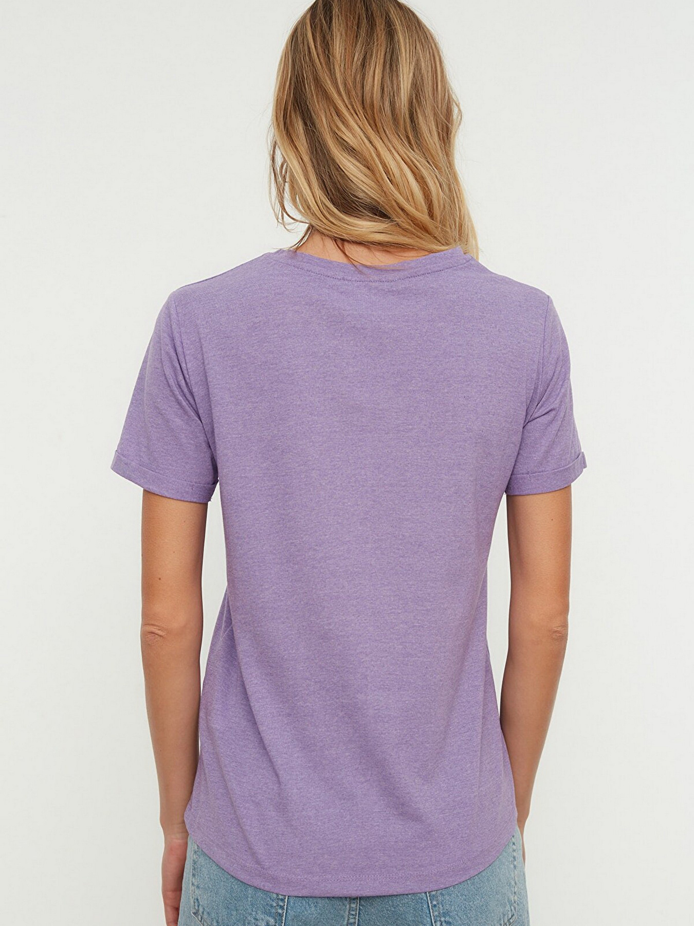 Футболка Trendyol модель TWOSS22TS0867/Lila Фото