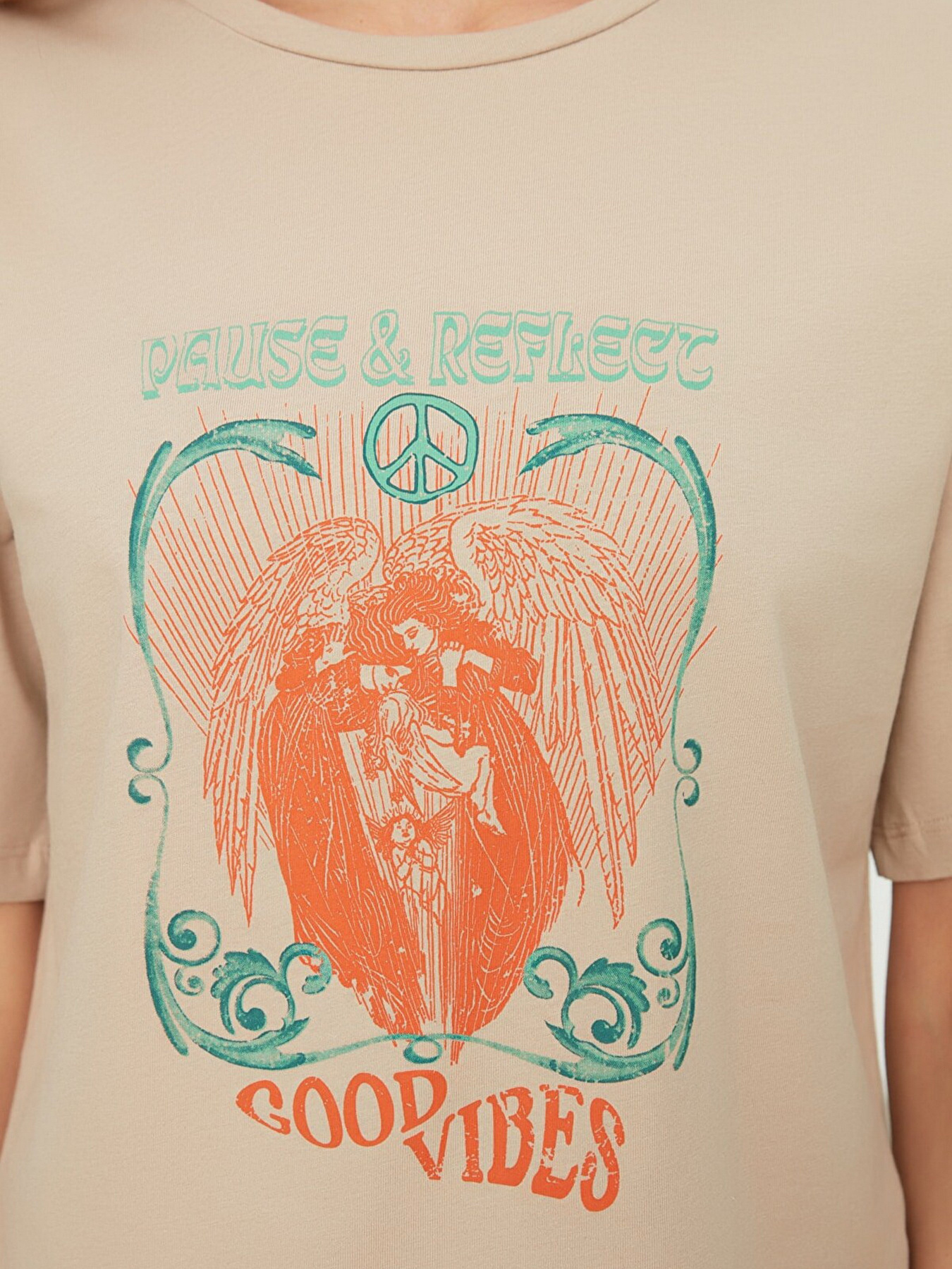 Футболка Trendyol модель TWOSS22TS0997/Bej Фото