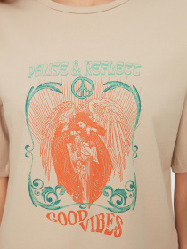 Футболка Trendyol модель TWOSS22TS0997/Bej Фото