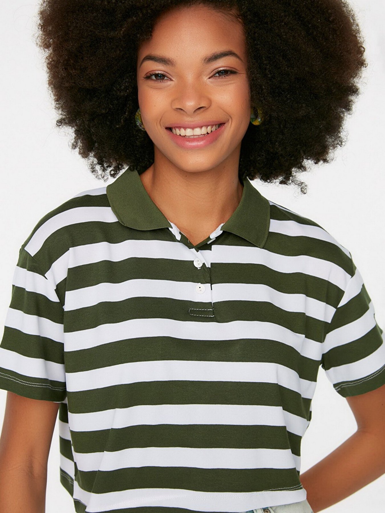 Футболка Trendyol модель TWOSS22TS1000/Haki Фото