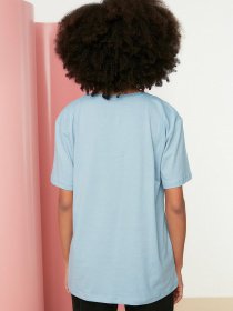 Футболка Trendyol модель TWOSS22TS1122/Mavi Фото