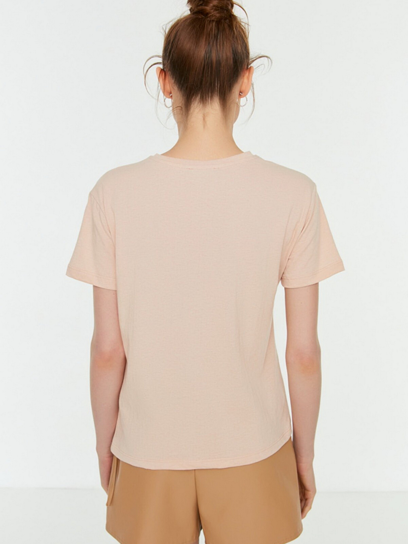 Футболка Trendyol модель TWOSS22TS1477/Bej Фото
