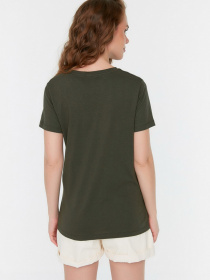 Футболка Trendyol модель TWOSS22TS1624/Haki Фото
