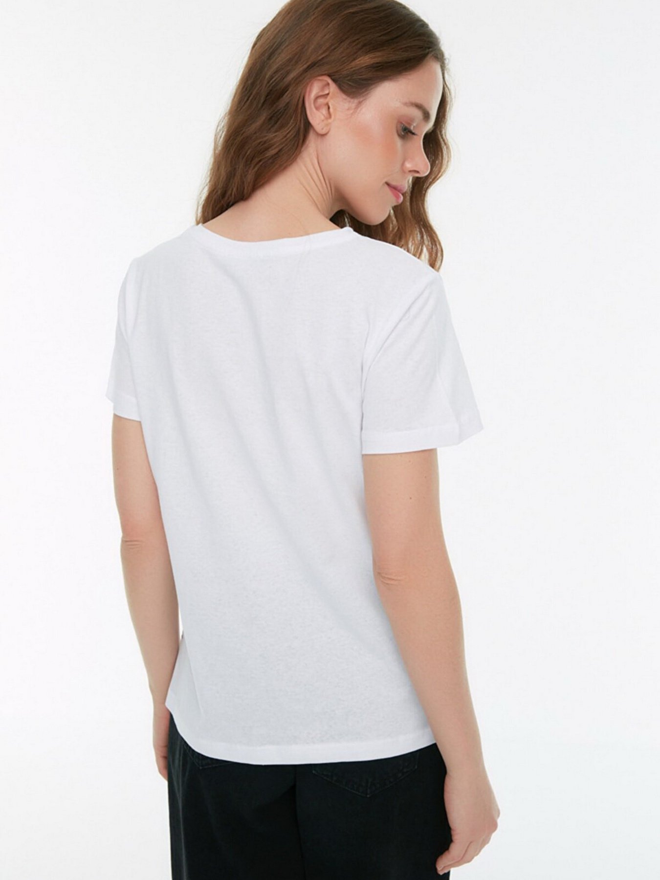 Футболка Trendyol модель TWOSS22TS1636/Beyaz Фото