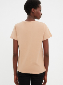 Футболка Trendyol модель TWOSS22TS1642/Bej Фото