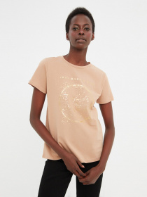 Футболка Trendyol модель TWOSS22TS1642/Bej Фото
