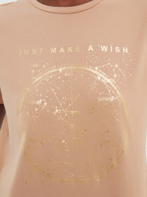 Футболка Trendyol модель TWOSS22TS1642/Bej Фото