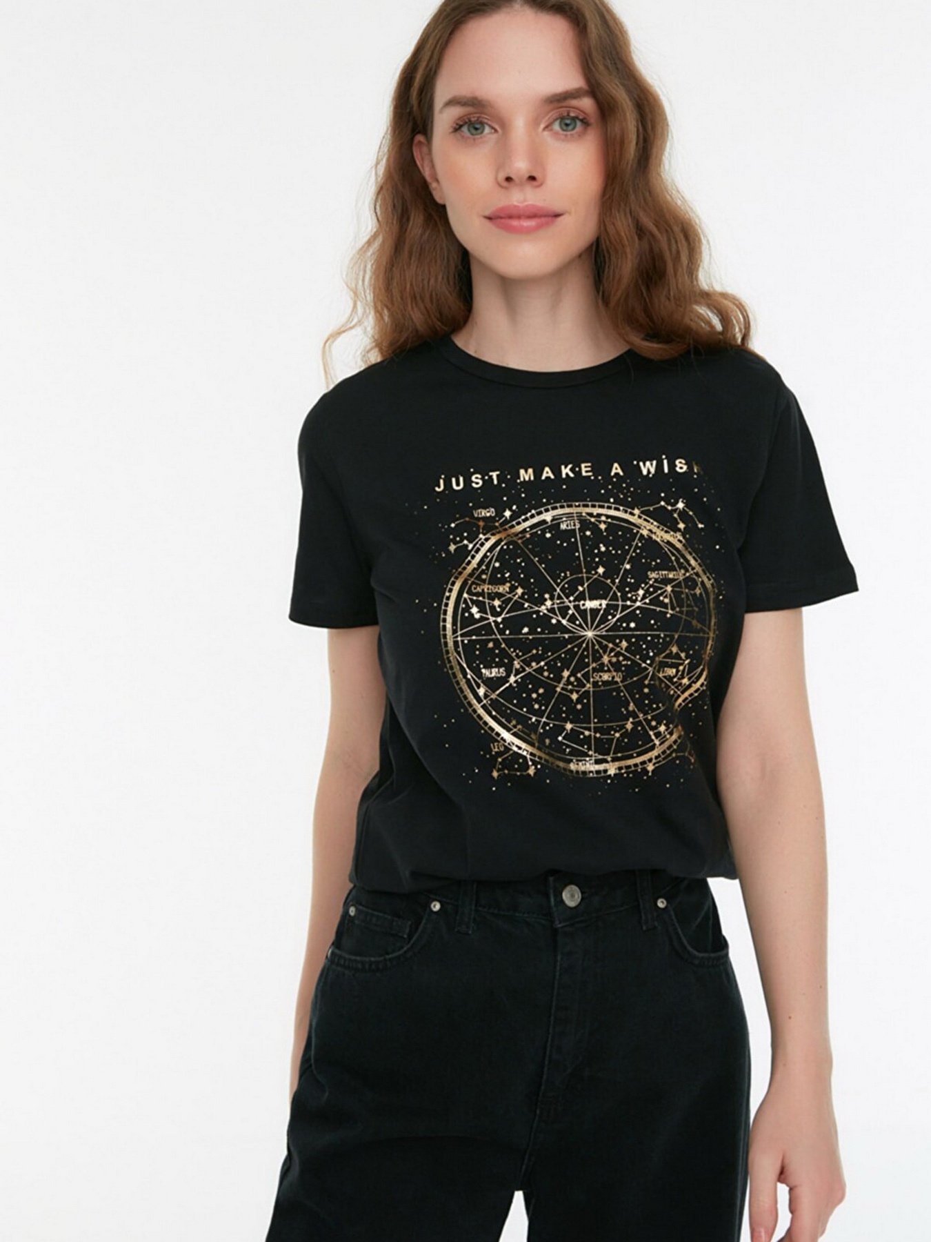 Футболка Trendyol модель TWOSS22TS1642/Siyah Фото