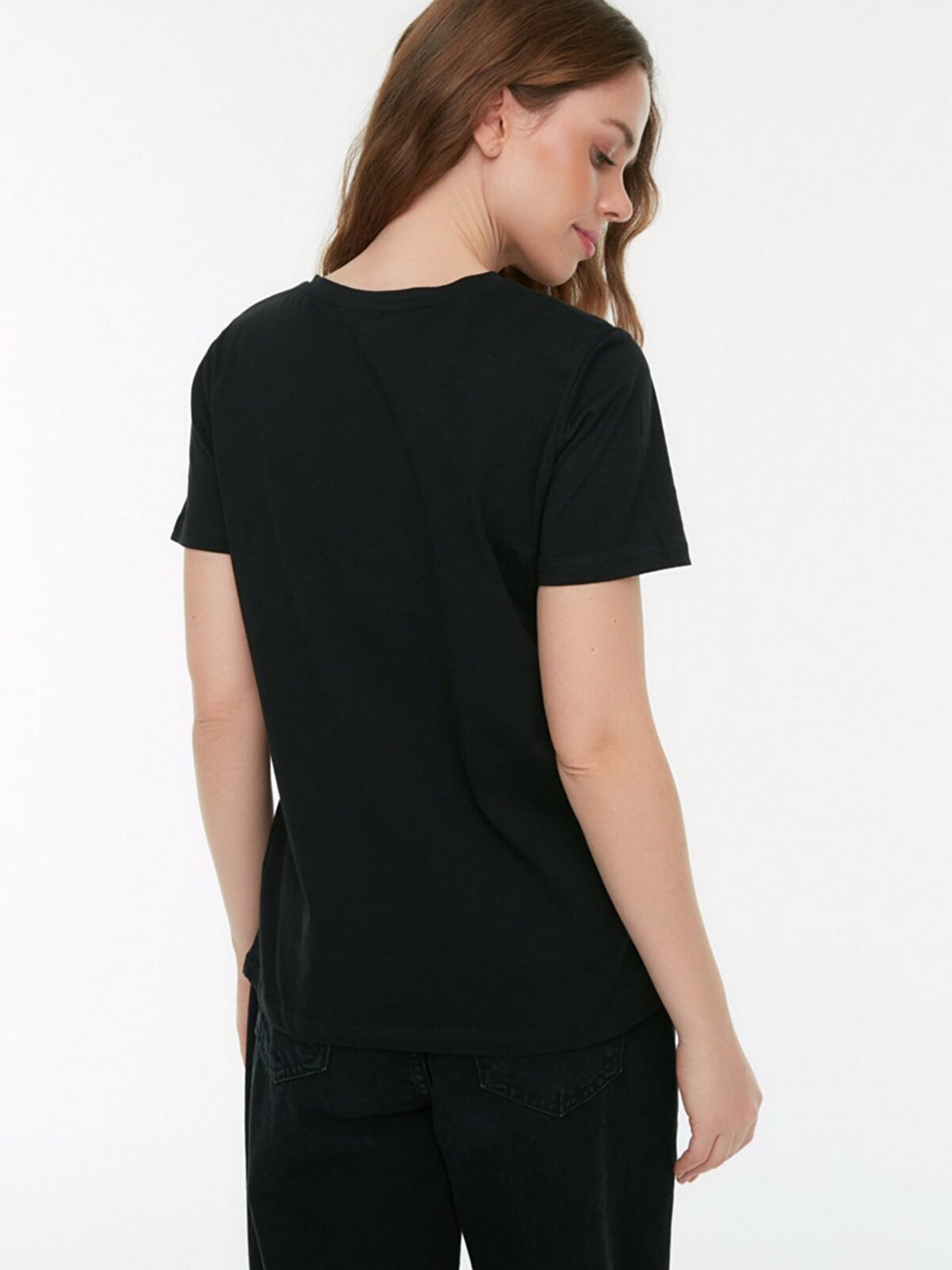 Футболка Trendyol модель TWOSS22TS1642/Siyah Фото