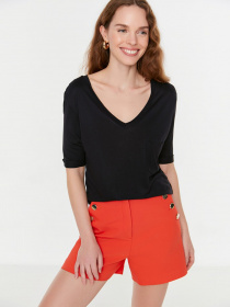 Футболка Trendyol модель TWOSS22TS1805/Siyah Фото