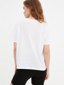 Футболка Trendyol модель TWOSS22TS1809/Beyaz Фото