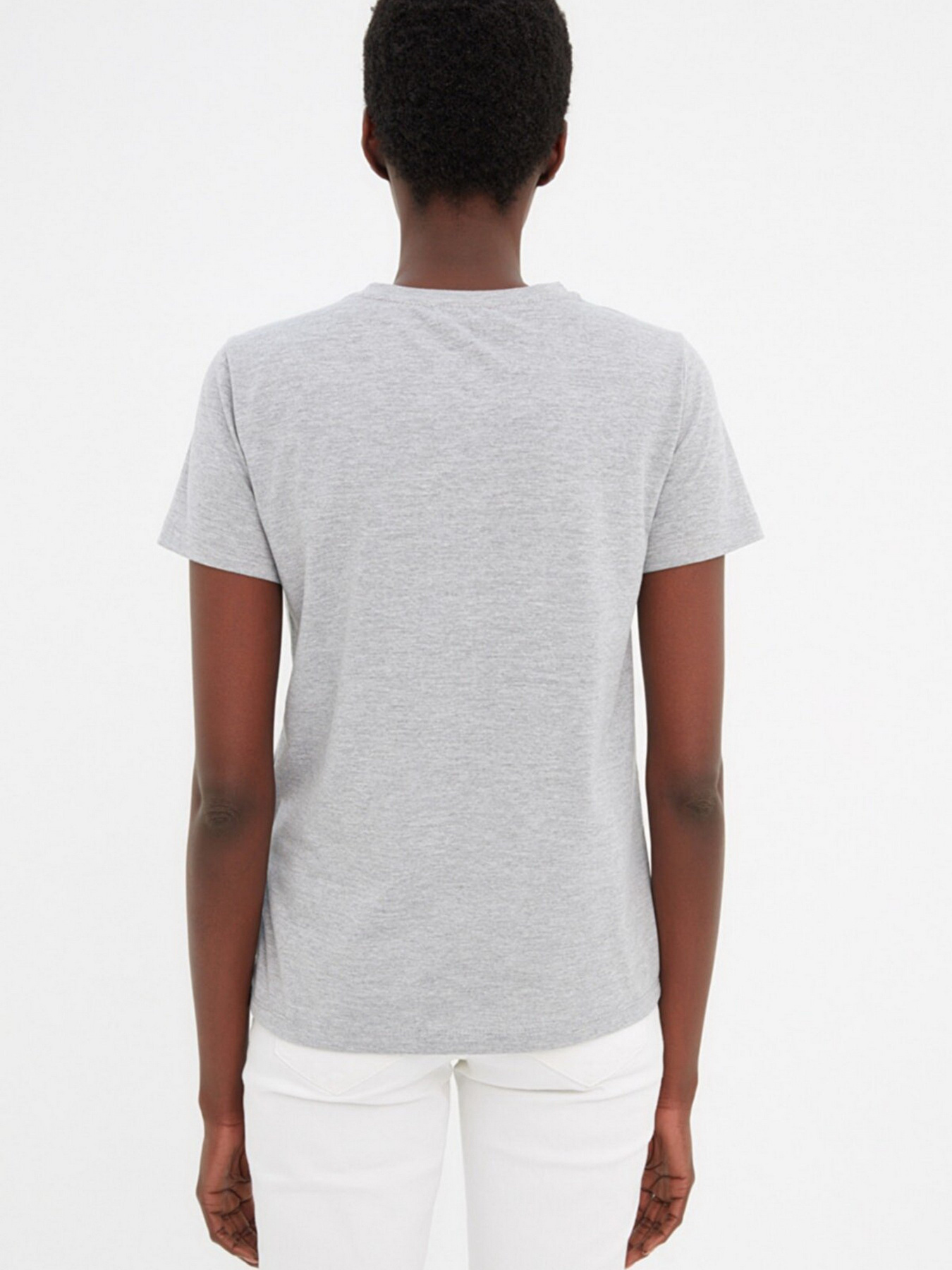Футболка Trendyol модель TWOSS22TS2106/Gri Фото