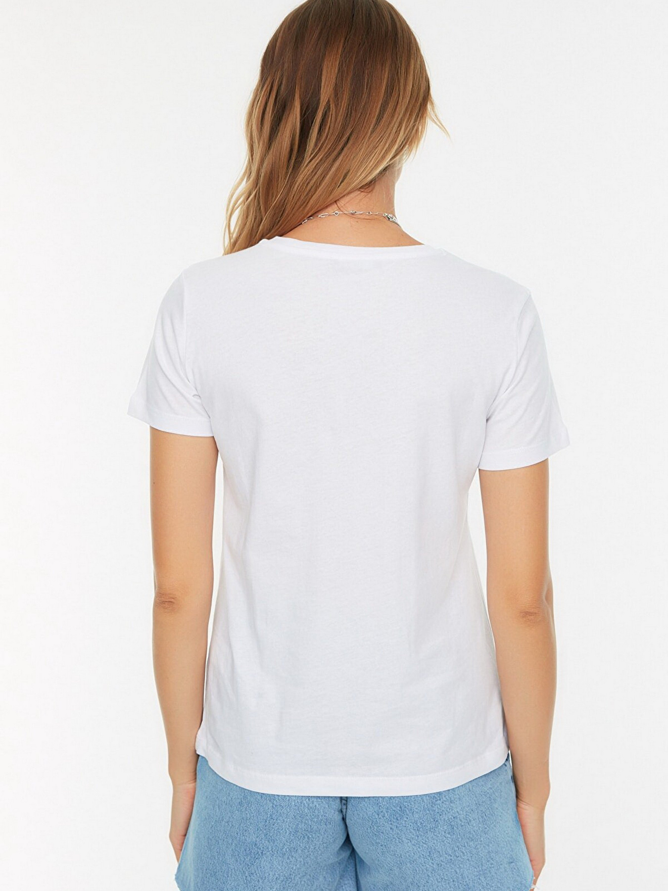 Футболка Trendyol модель TWOSS22TS2146/Beyaz Фото