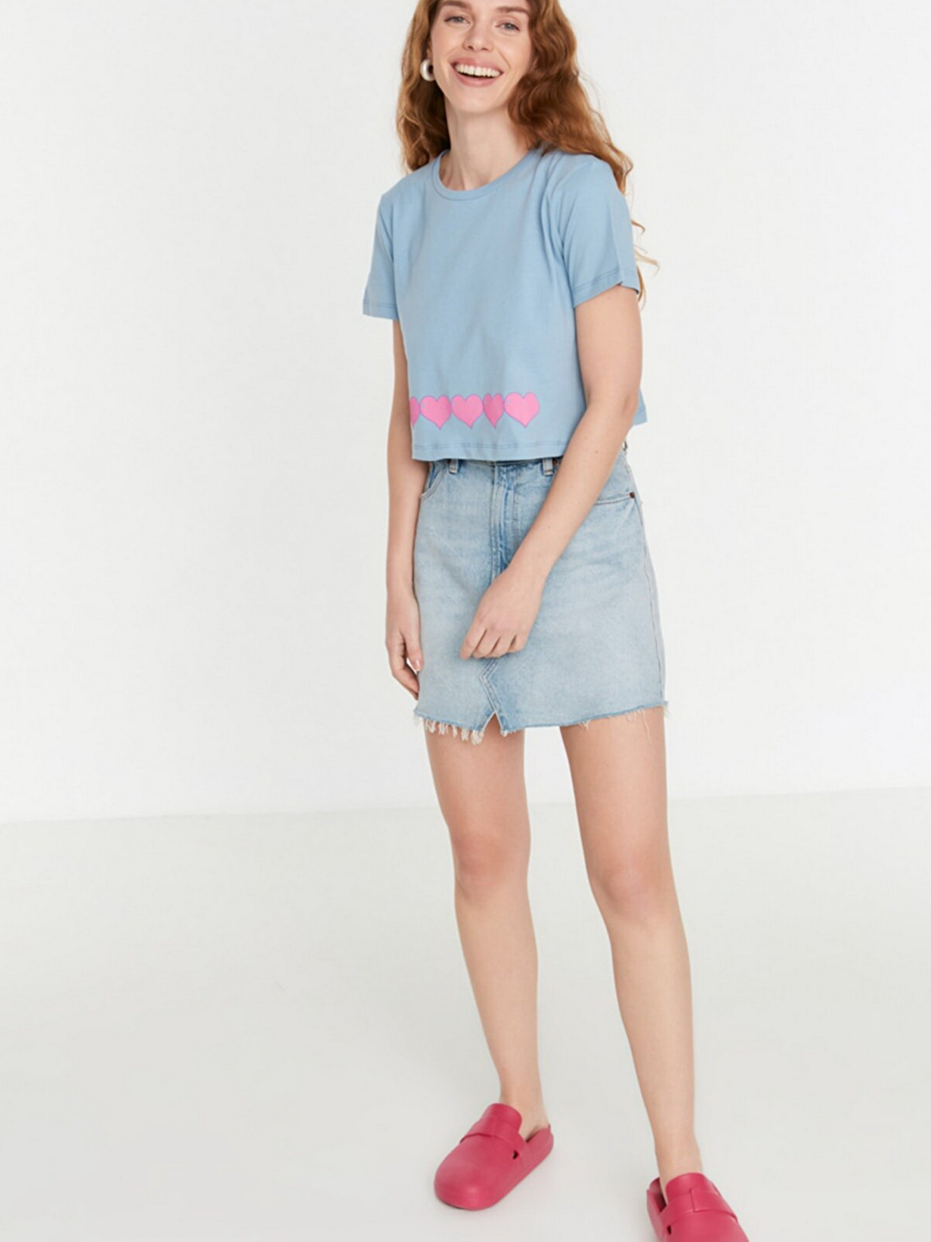 Футболка Trendyol модель TWOSS22TS2402/Mavi Фото