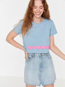 Футболка Trendyol модель TWOSS22TS2402/Mavi Фото