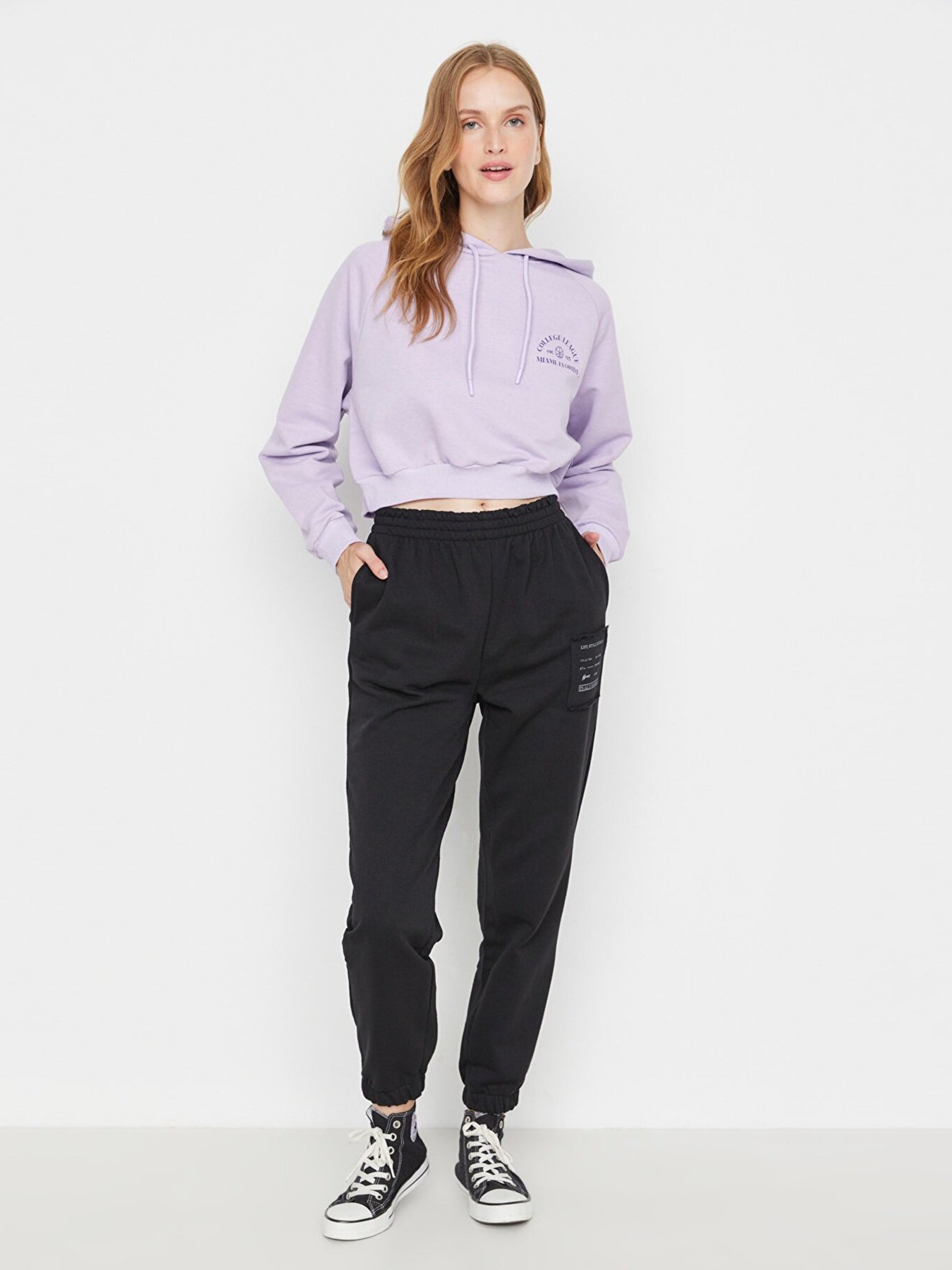 Штани спортивні Trendyol модель TWOAW23EA00124/Siyah Фото