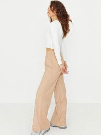 Штани палаццо Trendyol модель TWOAW23EA00132/Bej Фото