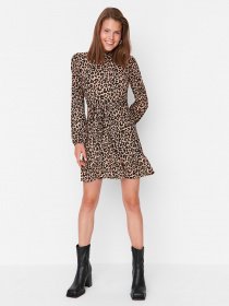 Платье мини Trendyol модель TWOAW23EL00453/Camel Фото