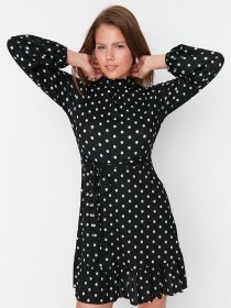 Платье мини Trendyol модель TWOAW23EL00453/Siyah Фото