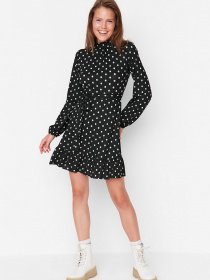 Платье мини Trendyol модель TWOAW23EL00453/Siyah Фото