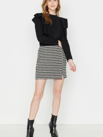 Спідниця міні Trendyol модель TWOAW23ET00112/Siyah Фото