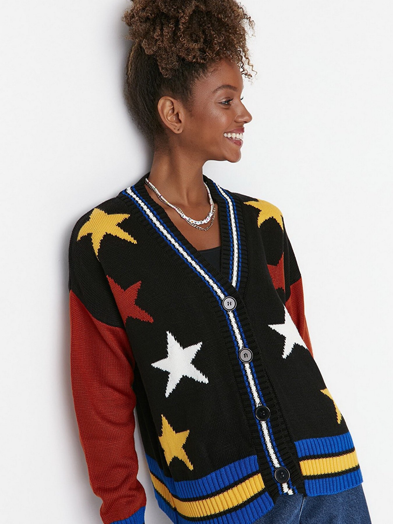 Кардиган Trendyol модель TWOAW23HI00511/Siyah Фото