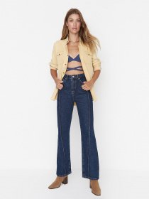 Широкі джинси Trendyol модель TWOAW23JE00090/Koyu Mavi Фото