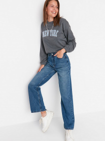 Широкі джинси Trendyol модель TWOAW23JE00128/Acik Mavi Фото