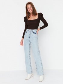 Прямі джинси Trendyol модель TWOAW23JE00134/Mavi Фото