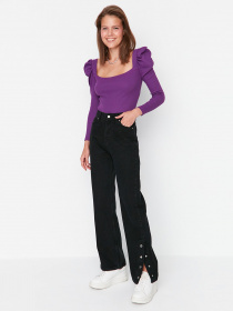 Широкие джинсы Trendyol модель TWOAW23JE00180/Siyah Фото