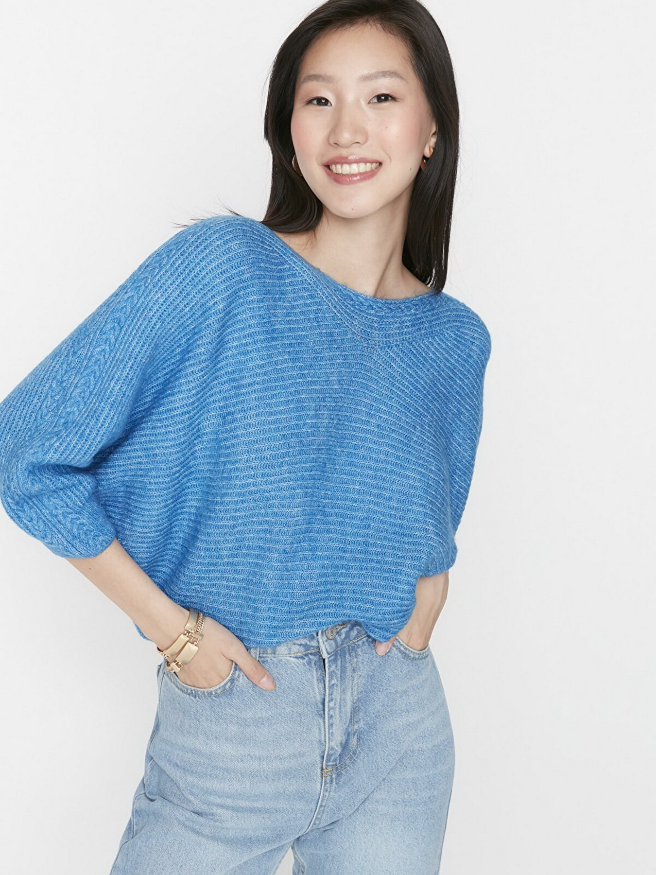 Джемпер Trendyol модель TWOAW23KZ01572/Mavi Фото