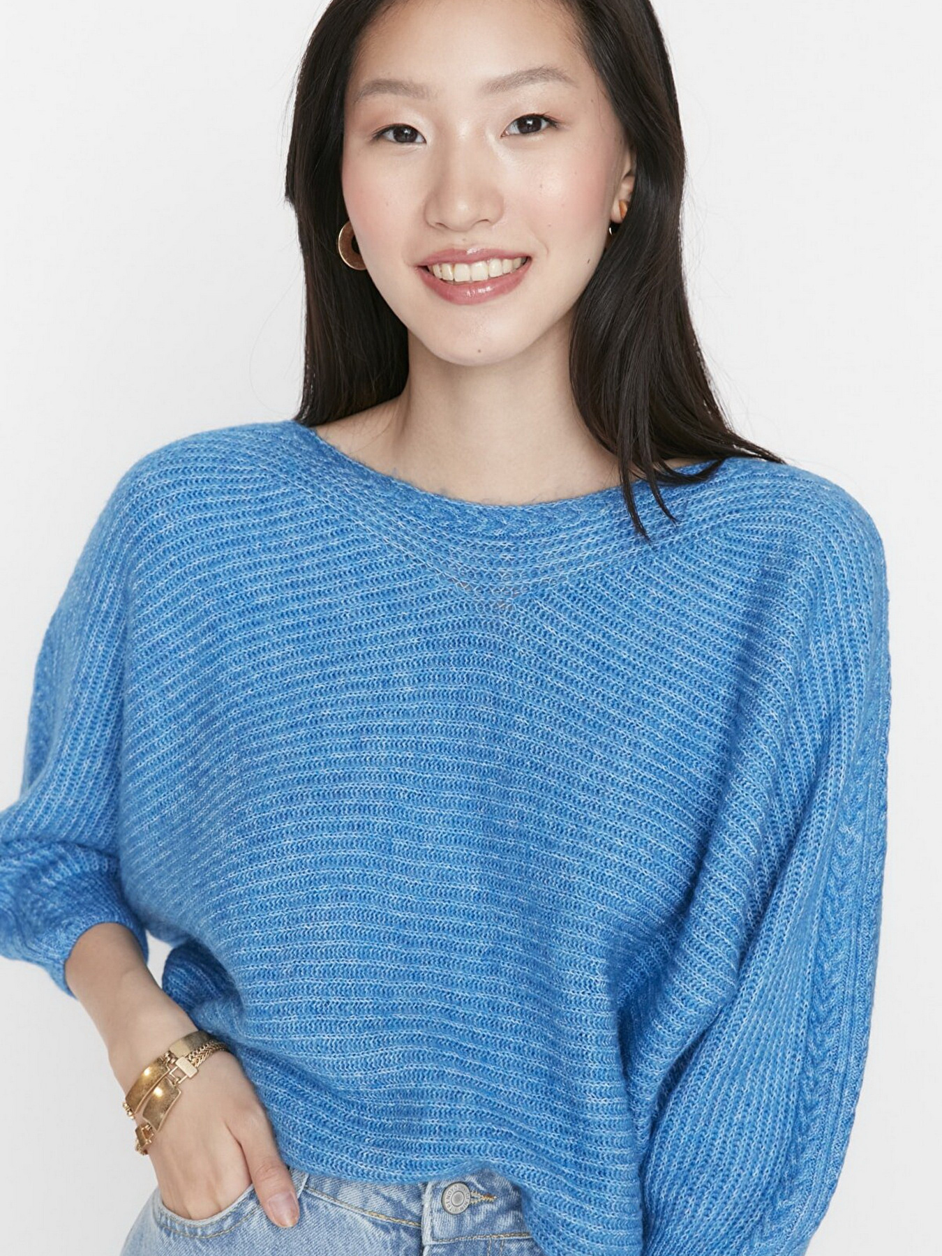 Джемпер Trendyol модель TWOAW23KZ01572/Mavi Фото