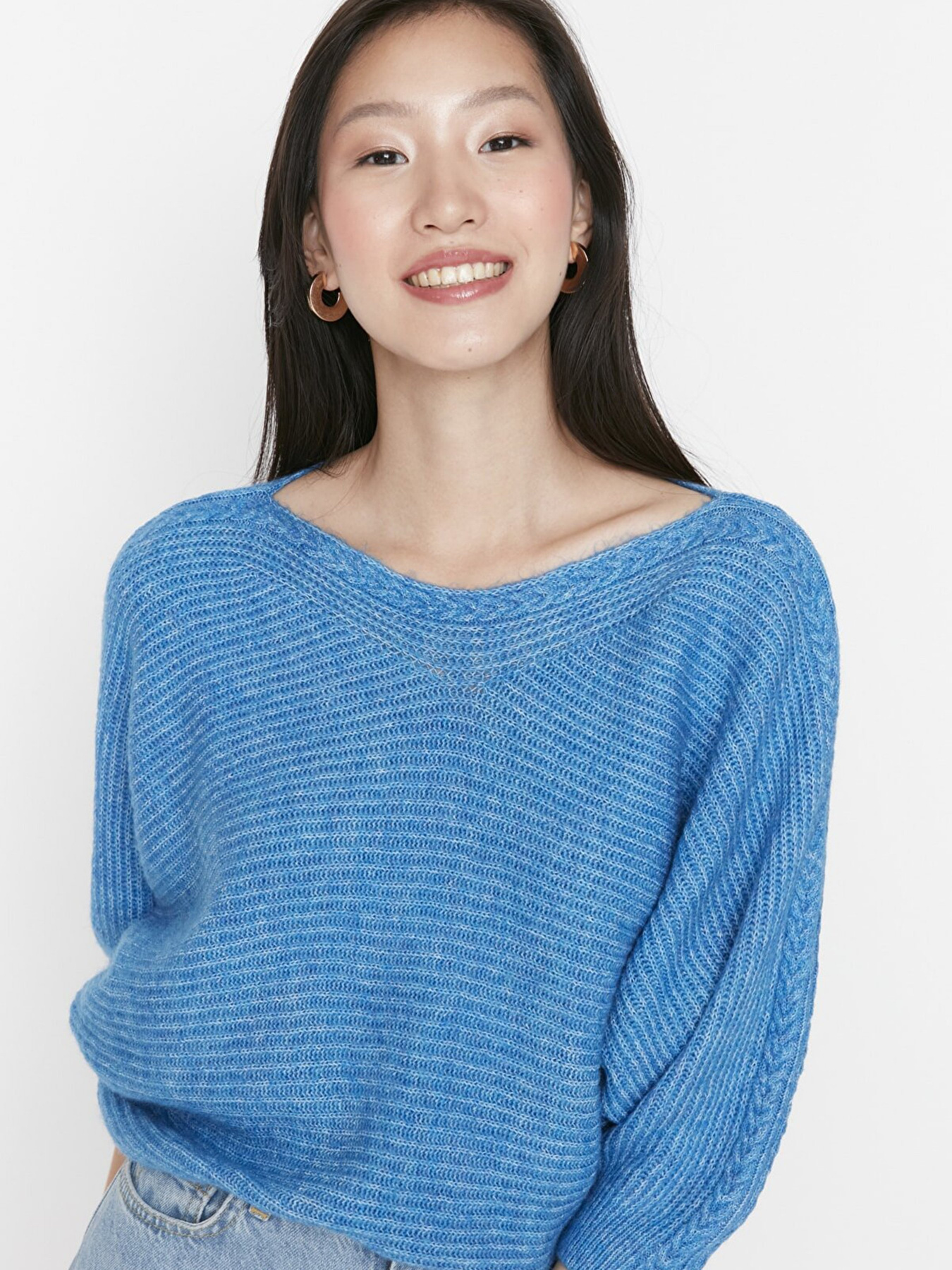 Джемпер Trendyol модель TWOAW23KZ01572/Mavi Фото