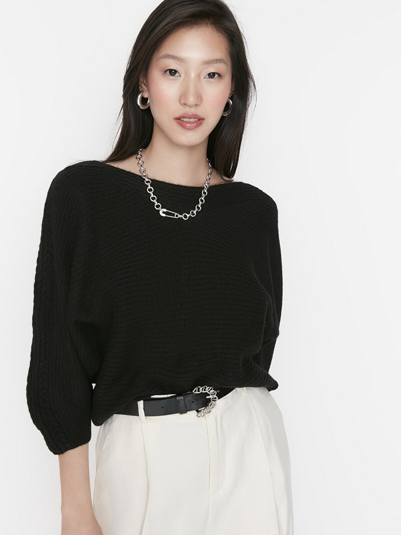 Джемпер Trendyol модель TWOAW23KZ01572/Siyah Фото