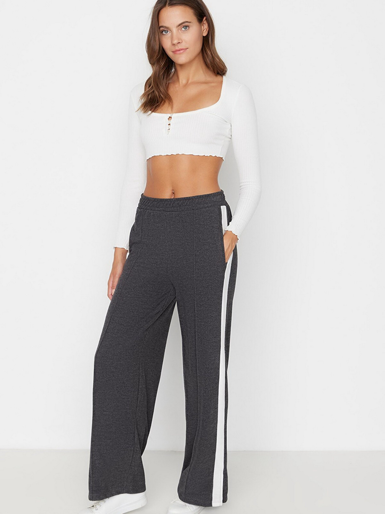 Палаццо Trendyol модель TWOAW23PL00172/Antrasit Фото