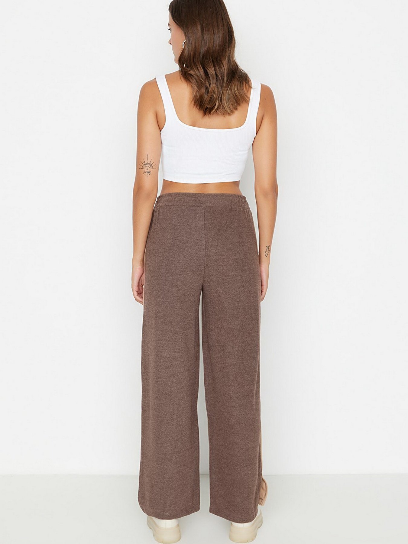 Штани палаццо Trendyol модель TWOAW23PL00172/Kahverengi Фото