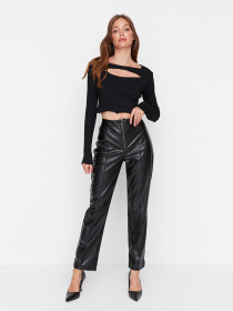 Штани повсякденні Trendyol модель TWOAW23PL00219/Siyah Фото