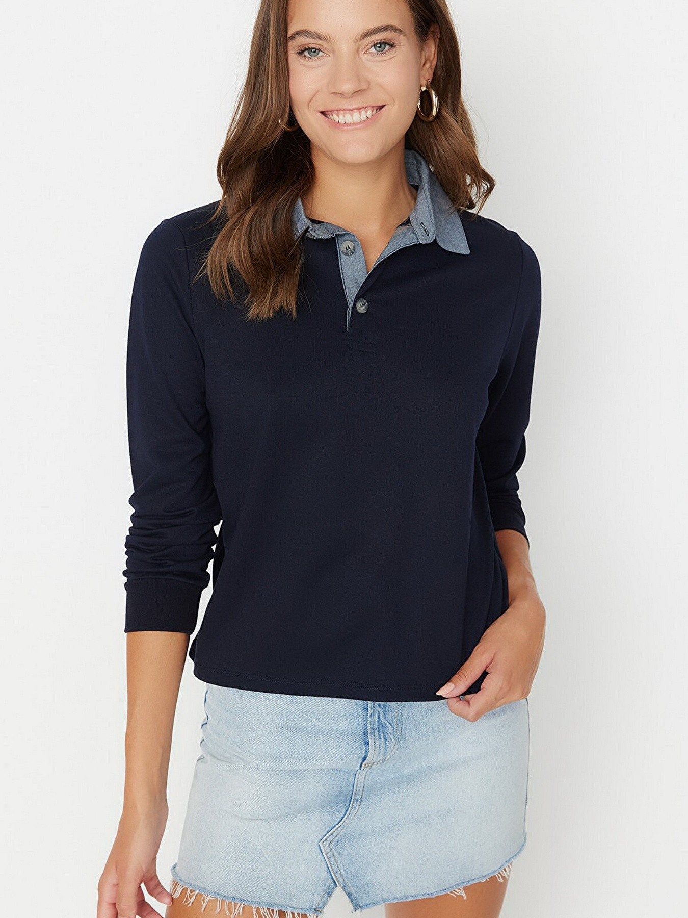 Джемпер Trendyol модель TWOAW23SW00374/Lacivert Фото