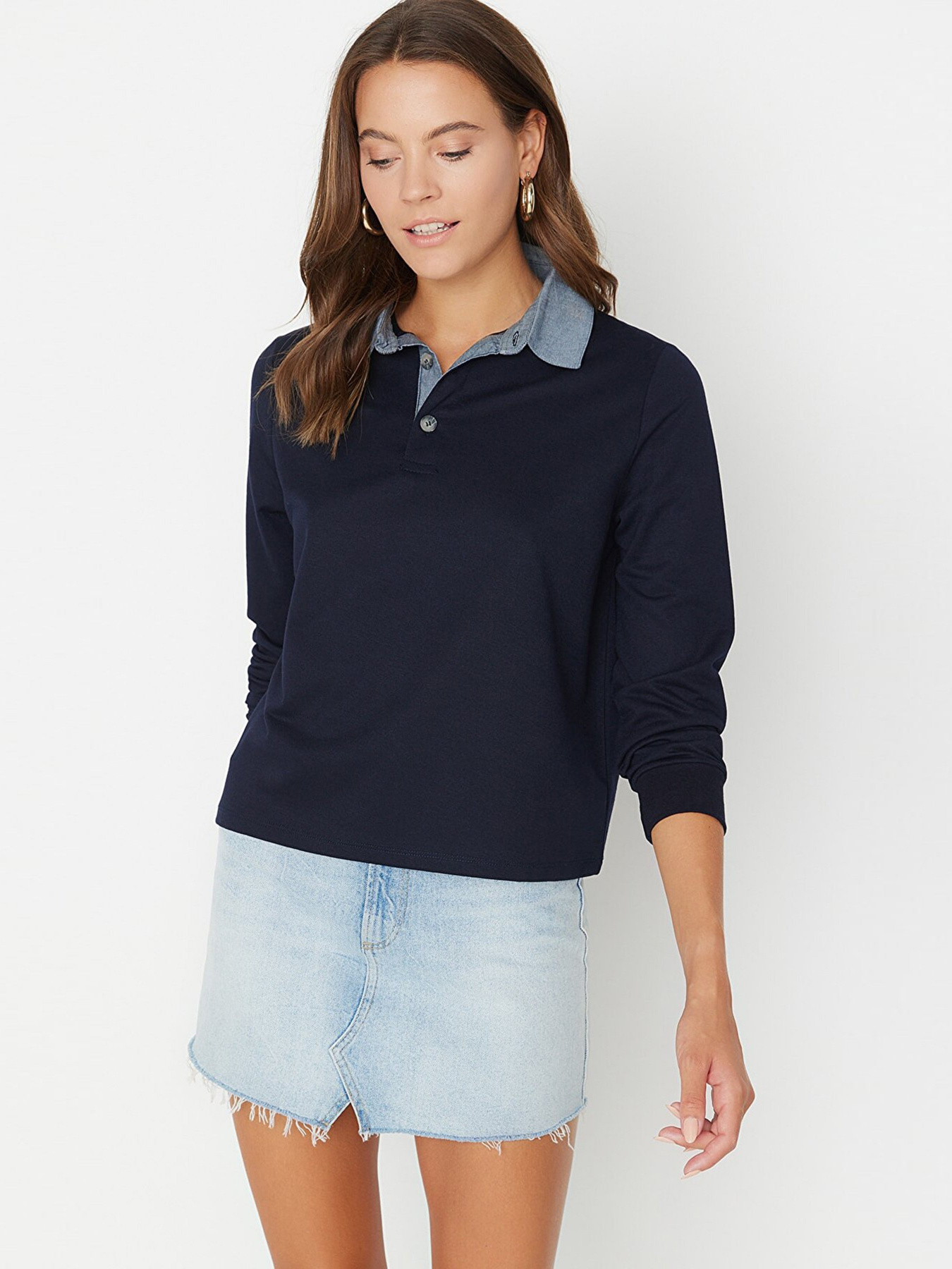 Джемпер Trendyol модель TWOAW23SW00374/Lacivert Фото