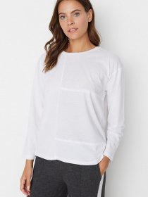 Лонгслив Trendyol модель TWOAW23TS00051/Beyaz Фото