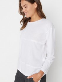 Лонгслив Trendyol модель TWOAW23TS00051/Beyaz Фото