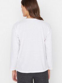 Лонгслив Trendyol модель TWOAW23TS00051/Beyaz Фото