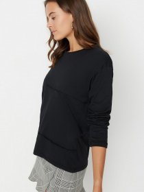 Лонгслив Trendyol модель TWOAW23TS00051/Siyah Фото