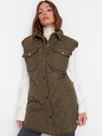 Утеплений жилет Trendyol модель TWOAW23YE00007/Haki Фото