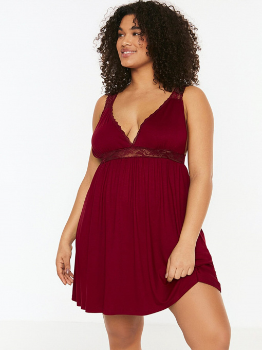 Ночная рубашка Trendyol модель TBBSS22GC0050/Bordo Фото