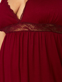 Нічна сорочка Trendyol модель TBBSS22GC0050/Bordo Фото
