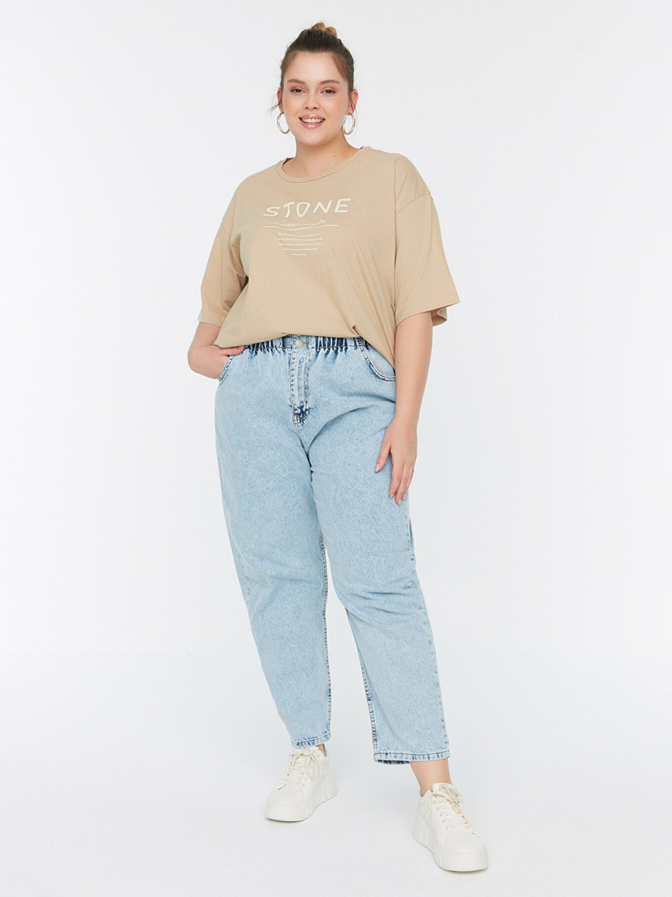 Джинси мом Trendyol модель TBBSS22JE00009/Mavi Фото