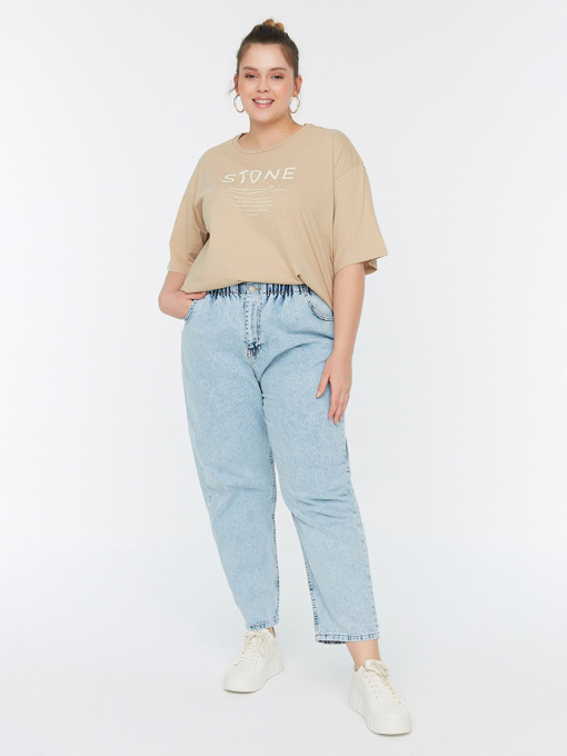 Джинсы мом Trendyol модель TBBSS22JE00009/Mavi Фото