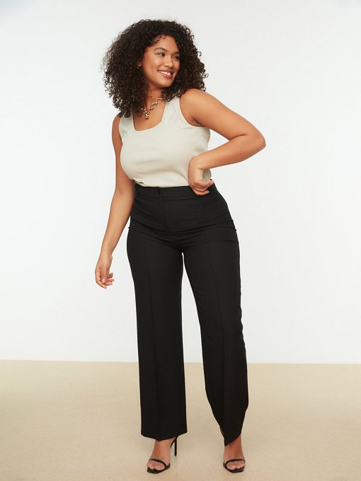 Брюки классические Trendyol модель TBBSS22PL0301/Siyah Фото